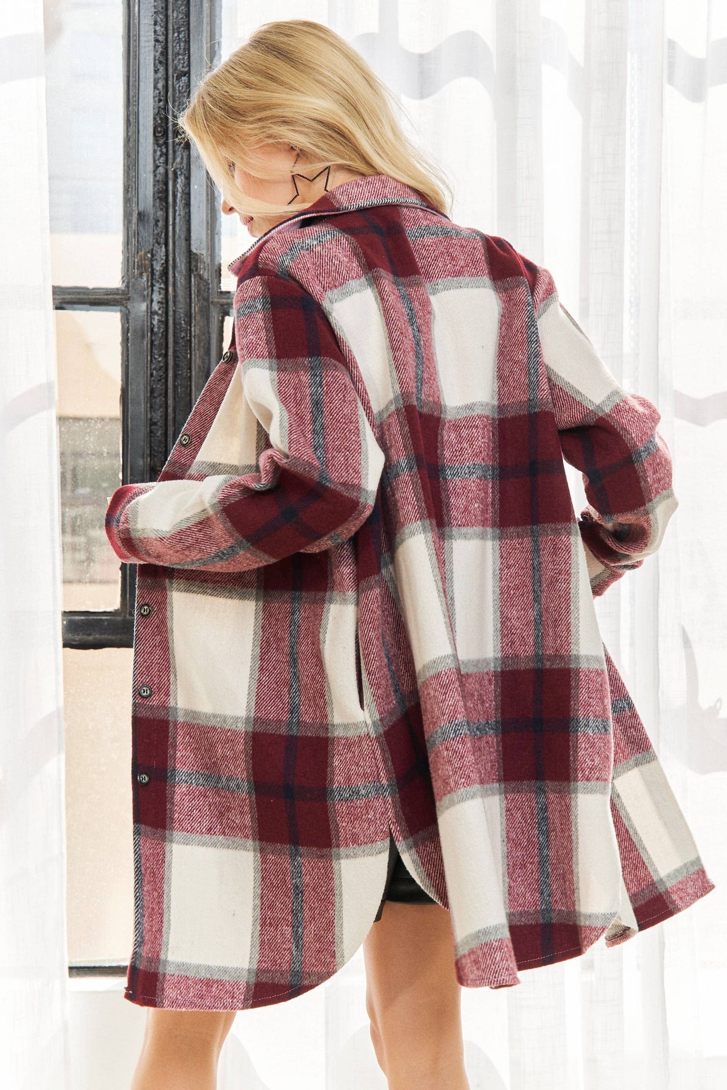 PLAID FLANNEL SHACKET