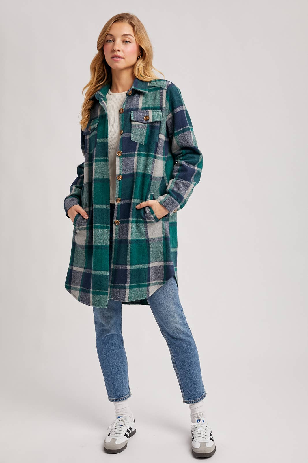 FLANNEL LONGLINE SHACKET