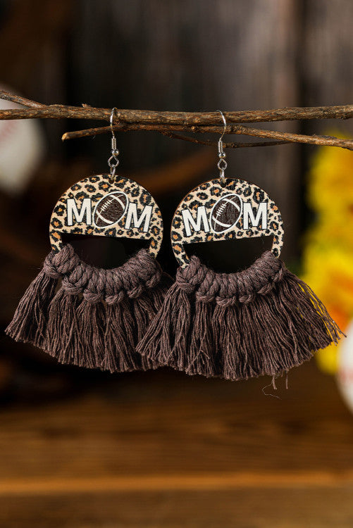 Mama Baseball or football Earrings