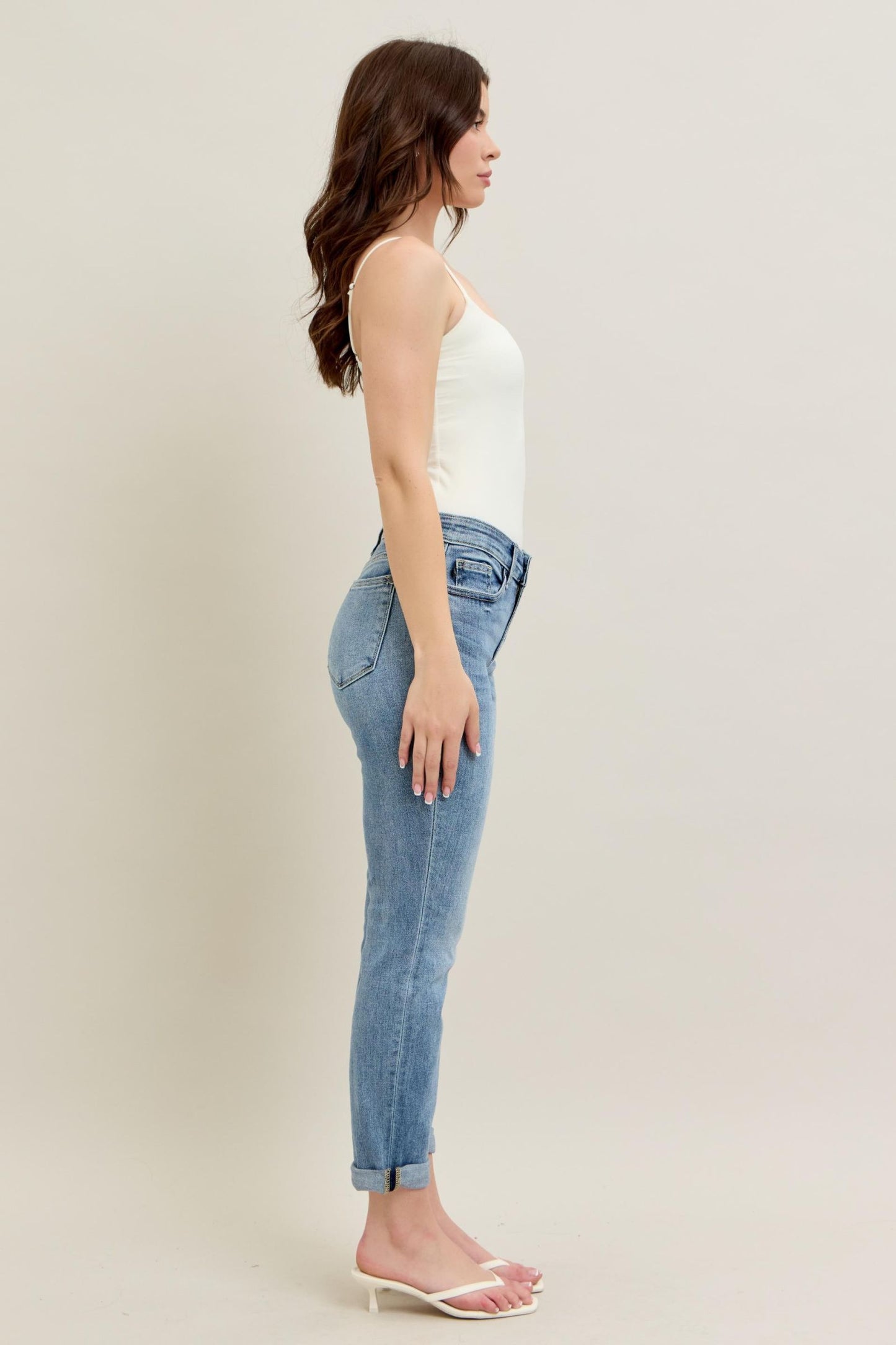 Rolled Cuff Judy Capri