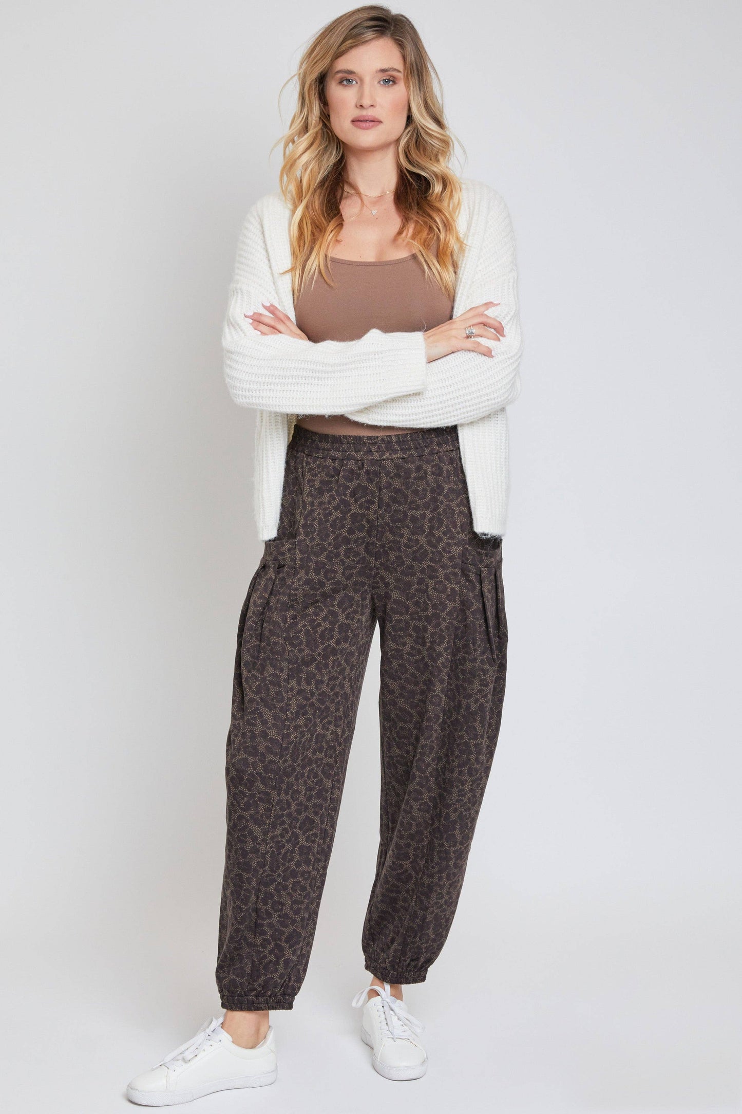 Elastic Ballon Pant with Pockets