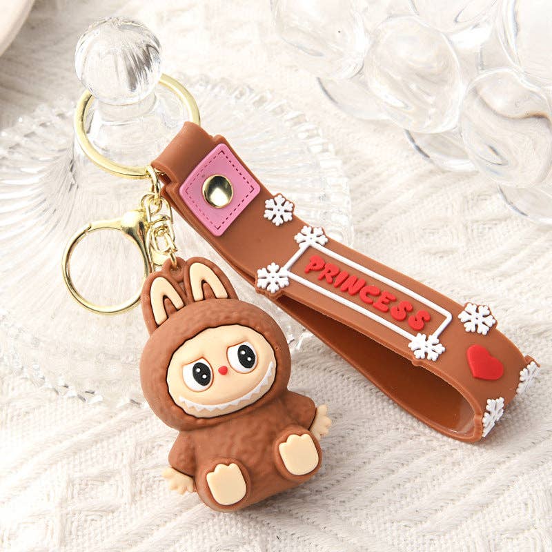 Cute Silicone Cartoon Keychain – Bag & Car Charm Gift
