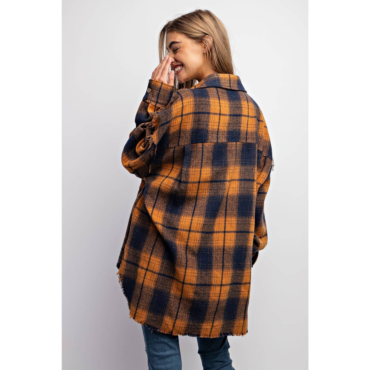 SUPER SOFT PLAID SHACKET