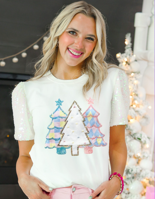 Festive Forest Christmas Top