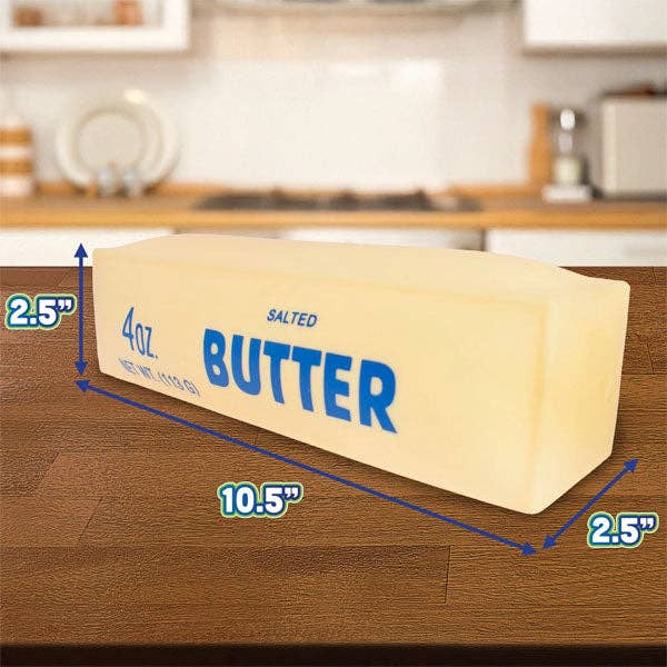Pre Order Giant Butter Stick 10" Stretchy Squishy EST Arrival July 30th