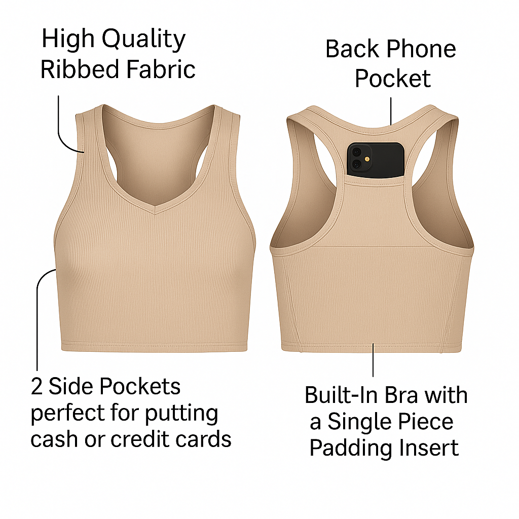 Lyra All Purpose Pocket Brami | Solid Collection | JadyK