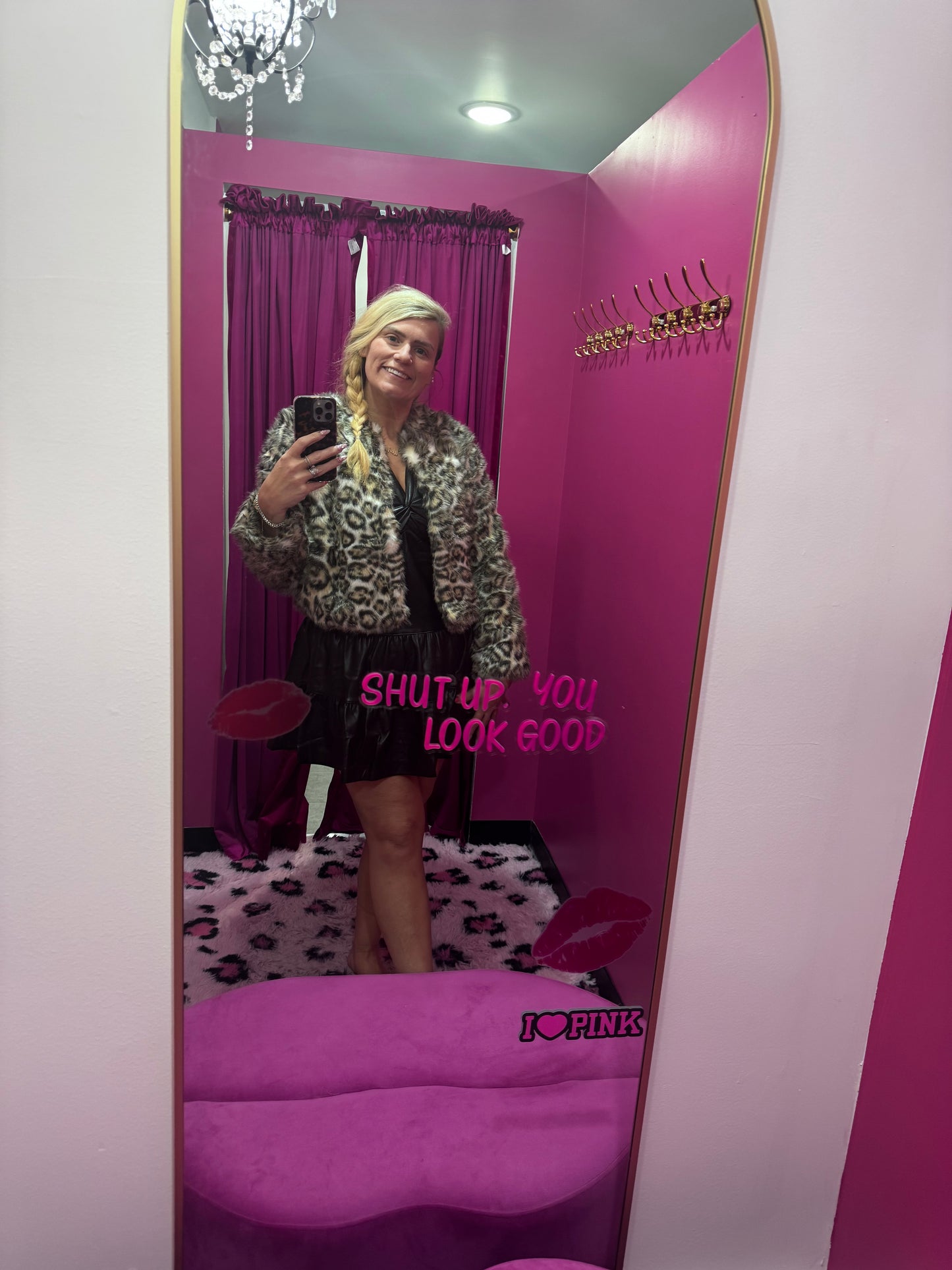 Skies Are Blue Leopard Jacket