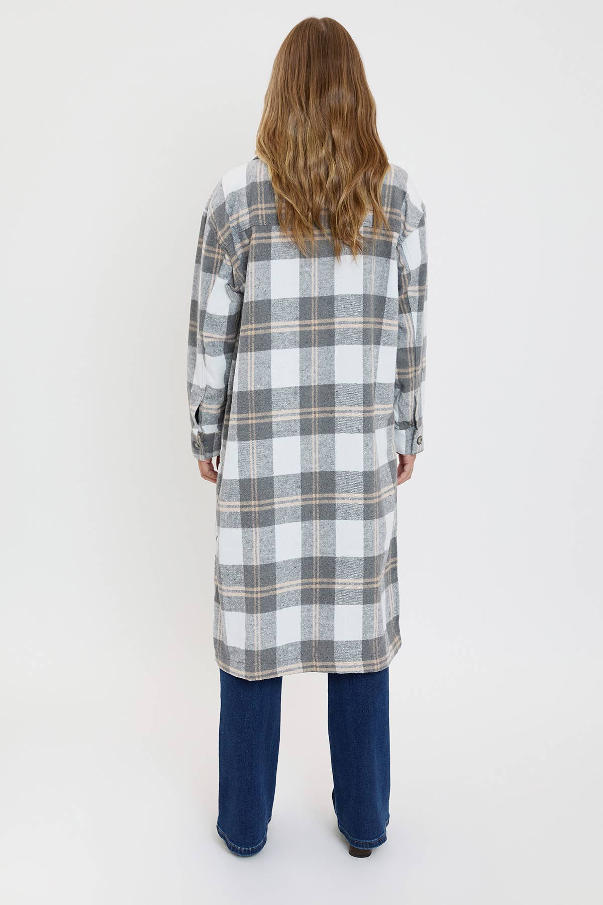 Plaid Shacket Long Duster
