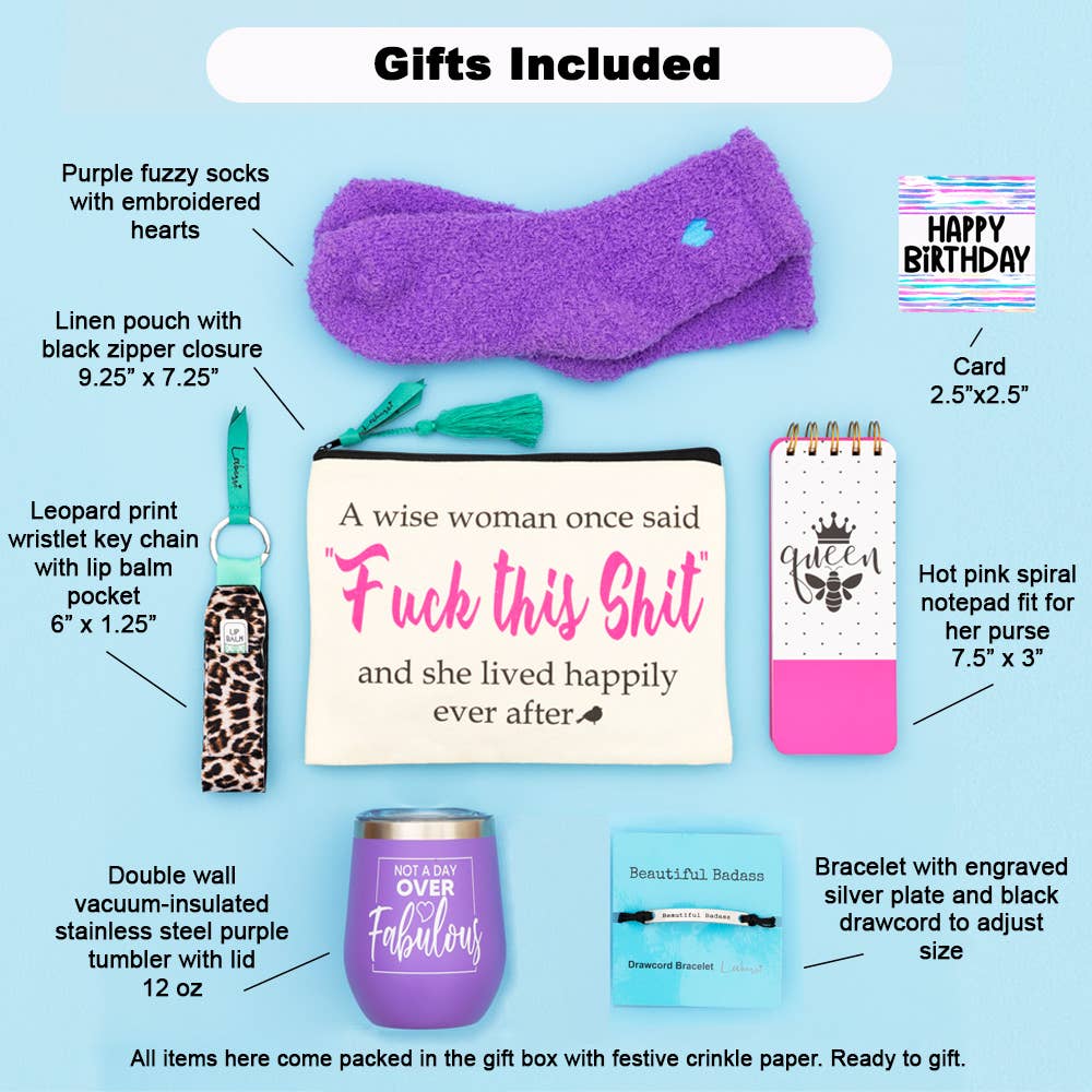 Bestie birthday Gift Set (with Cuss Words)