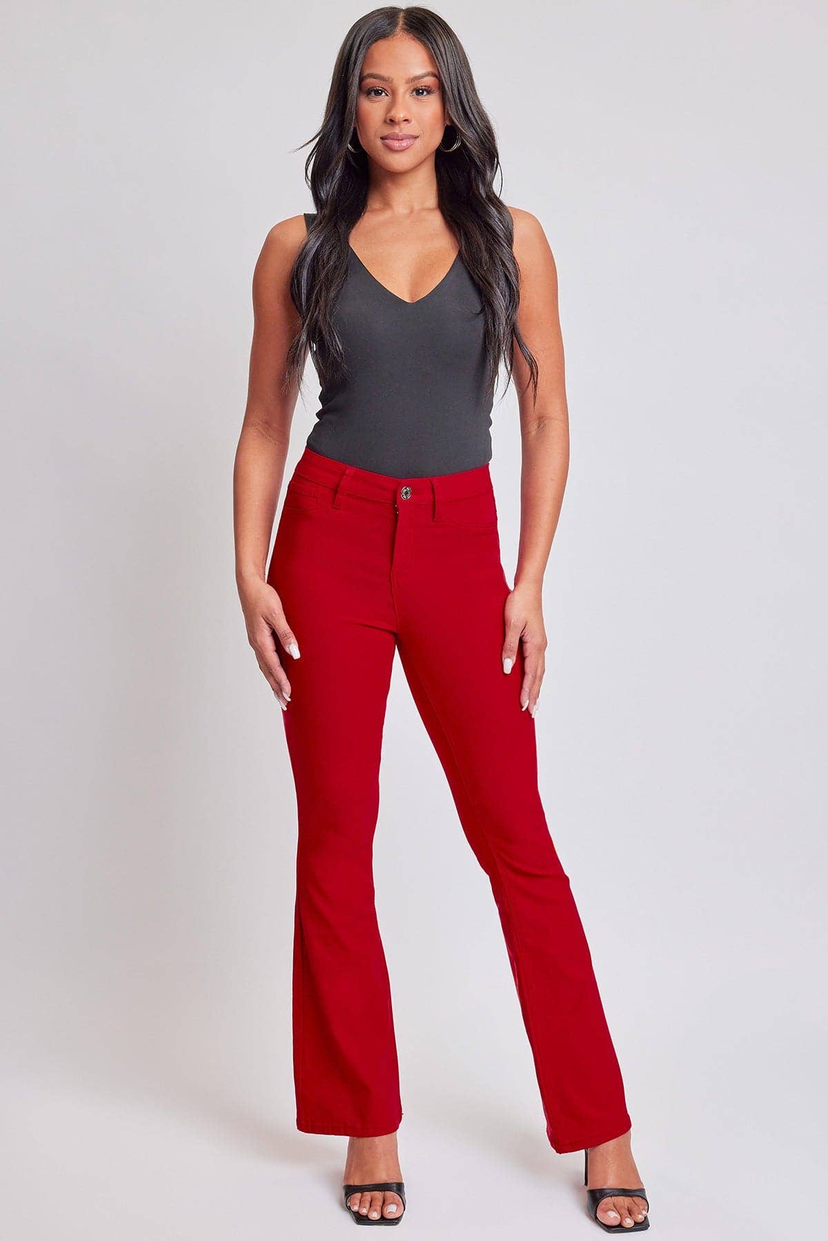Hyperstretch Flare Pants Christmas  Red