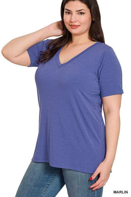 Zenana V Neck Tee