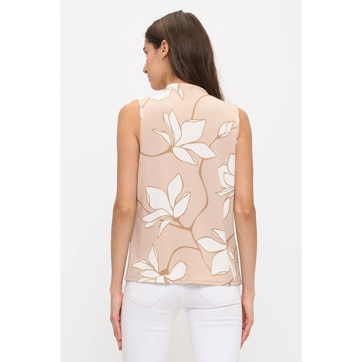 FLORAL BOW PEARL TANK