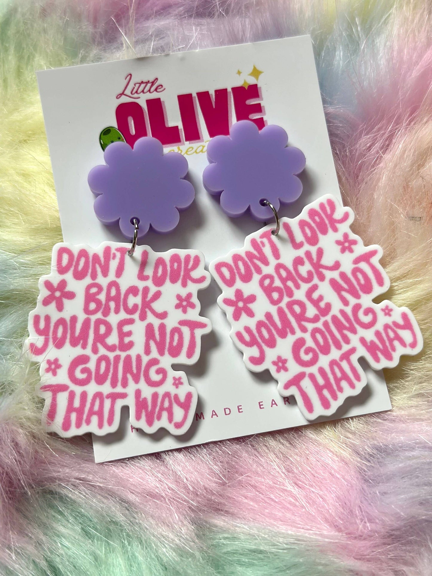 Teacher Motivational Quote Dangle Earrings