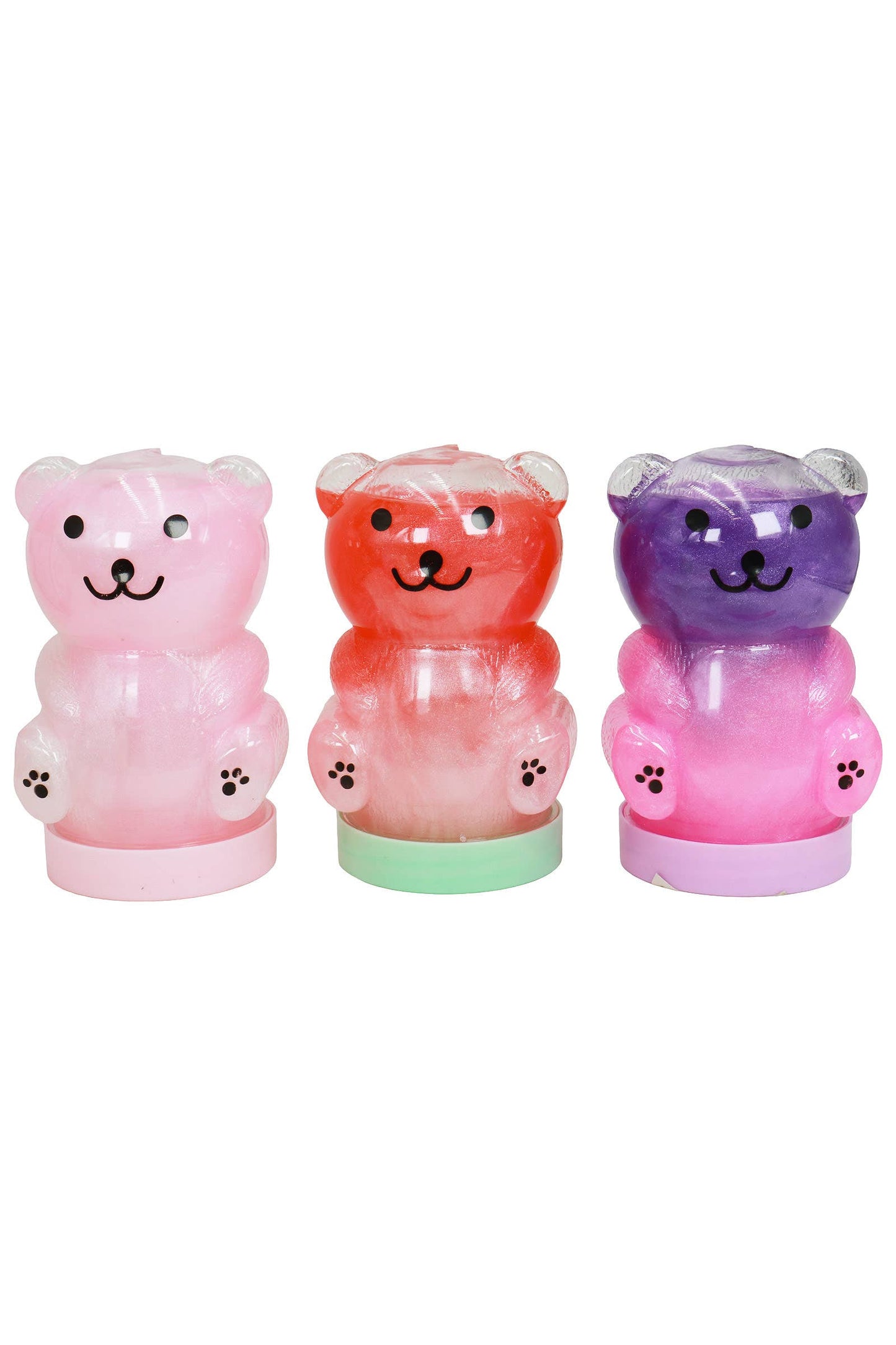 Shimmery Two-Tone Ombre Bear Gel Slime Jar - EST Arrival Mid Aug