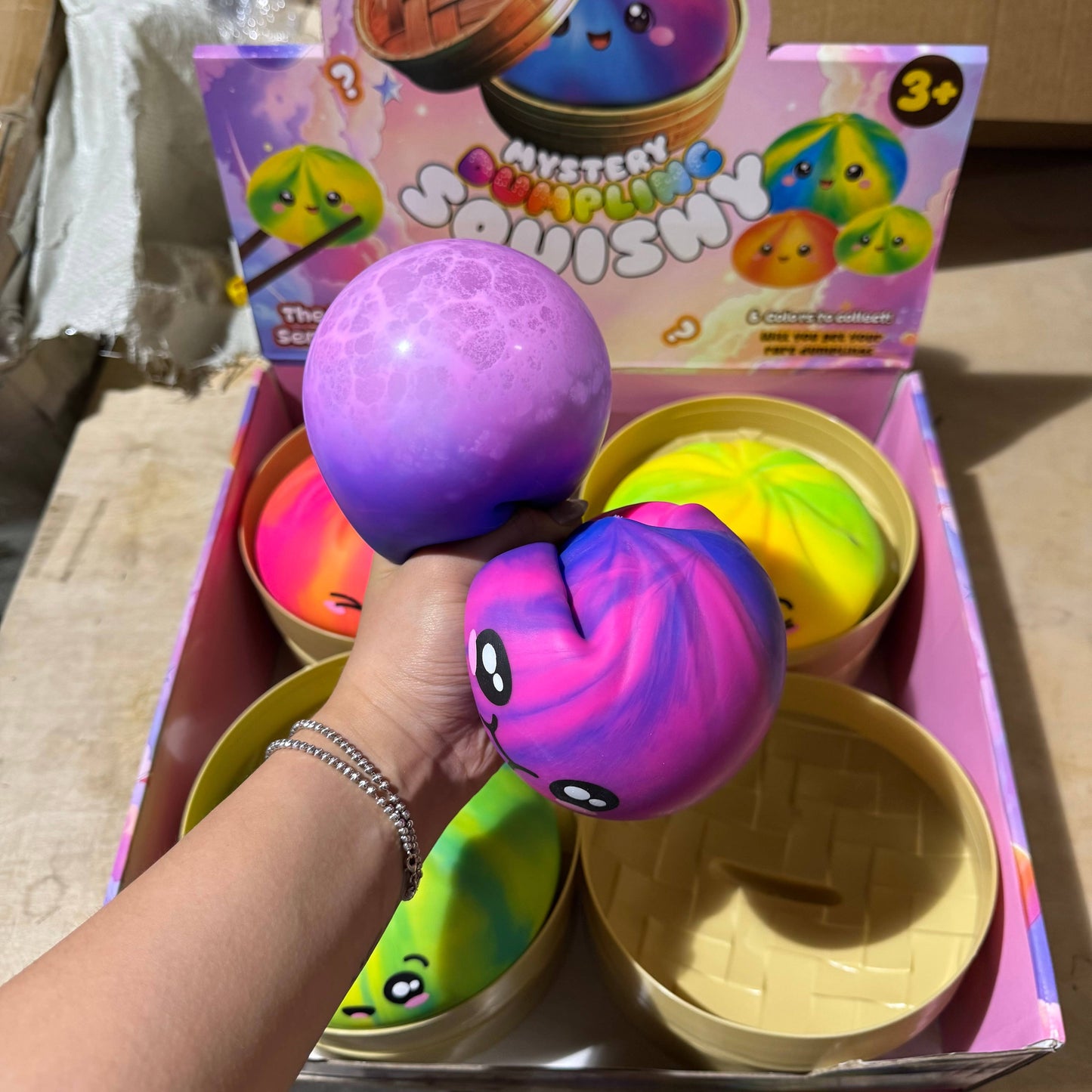 JUMBO Tiedye Dumpling Squishy
