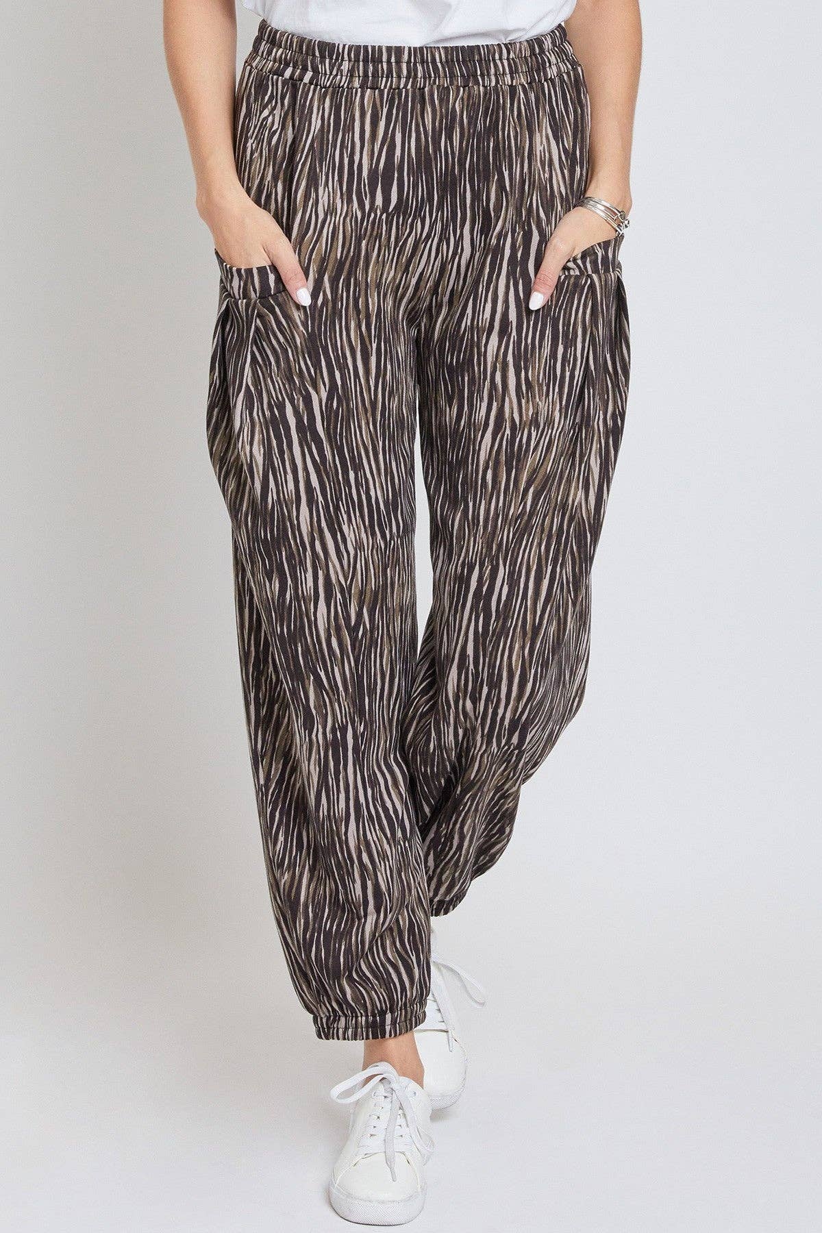 Elastic Ballon Pant with Pockets