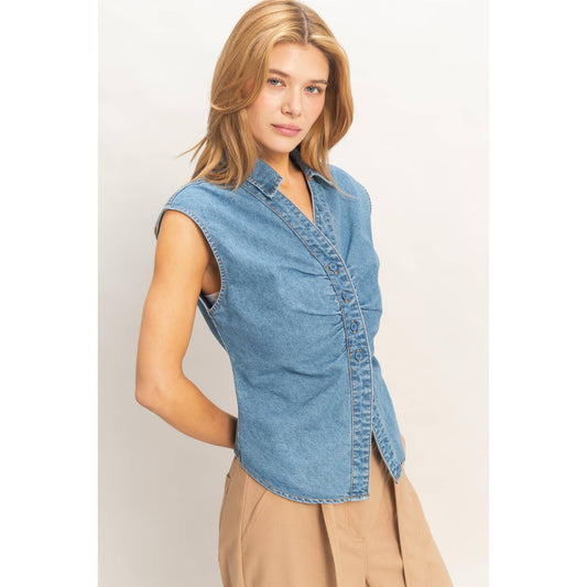 Shes Got it Denim Top