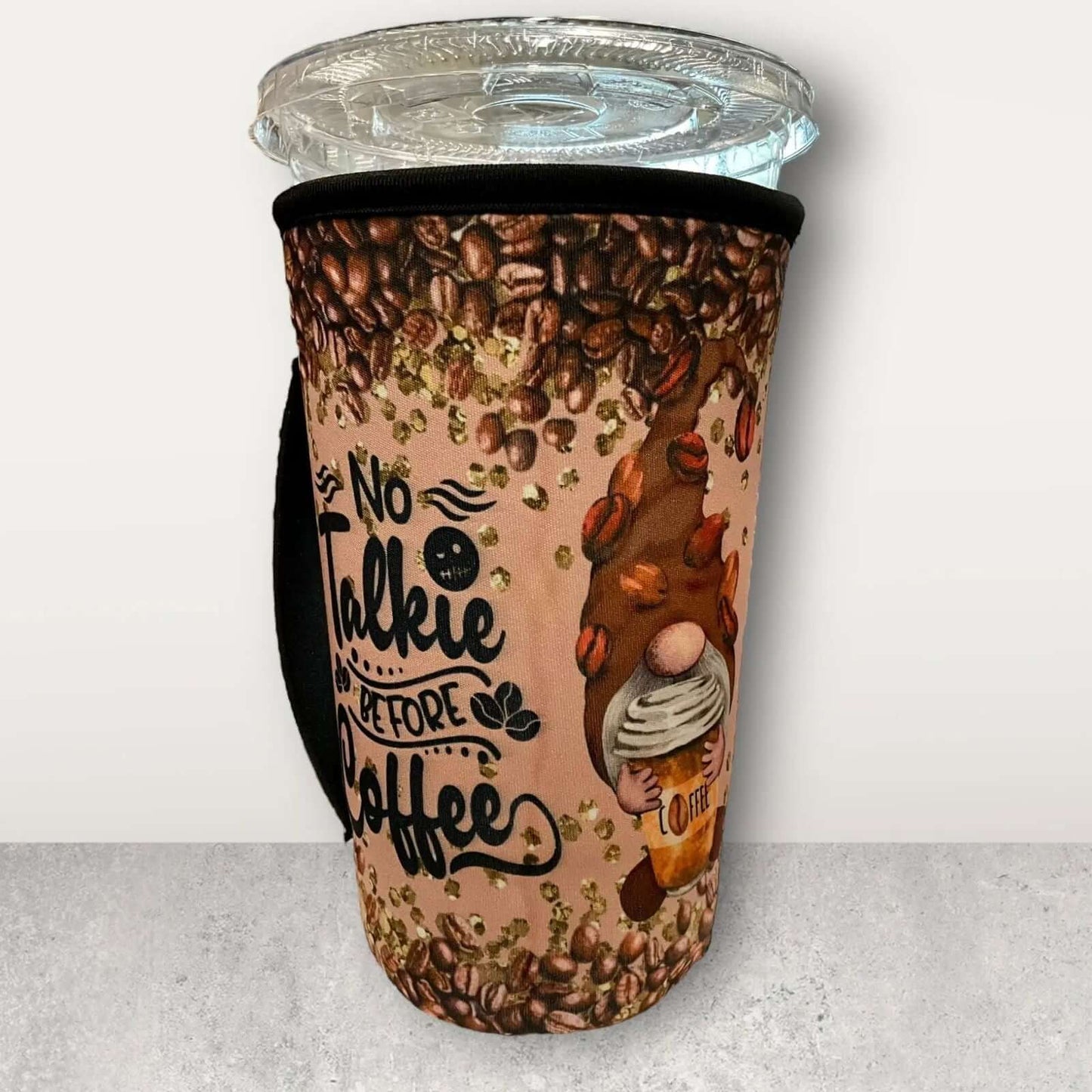30 OZ Talkie Coffee Gnome Insulated Cup Cover Sleeve