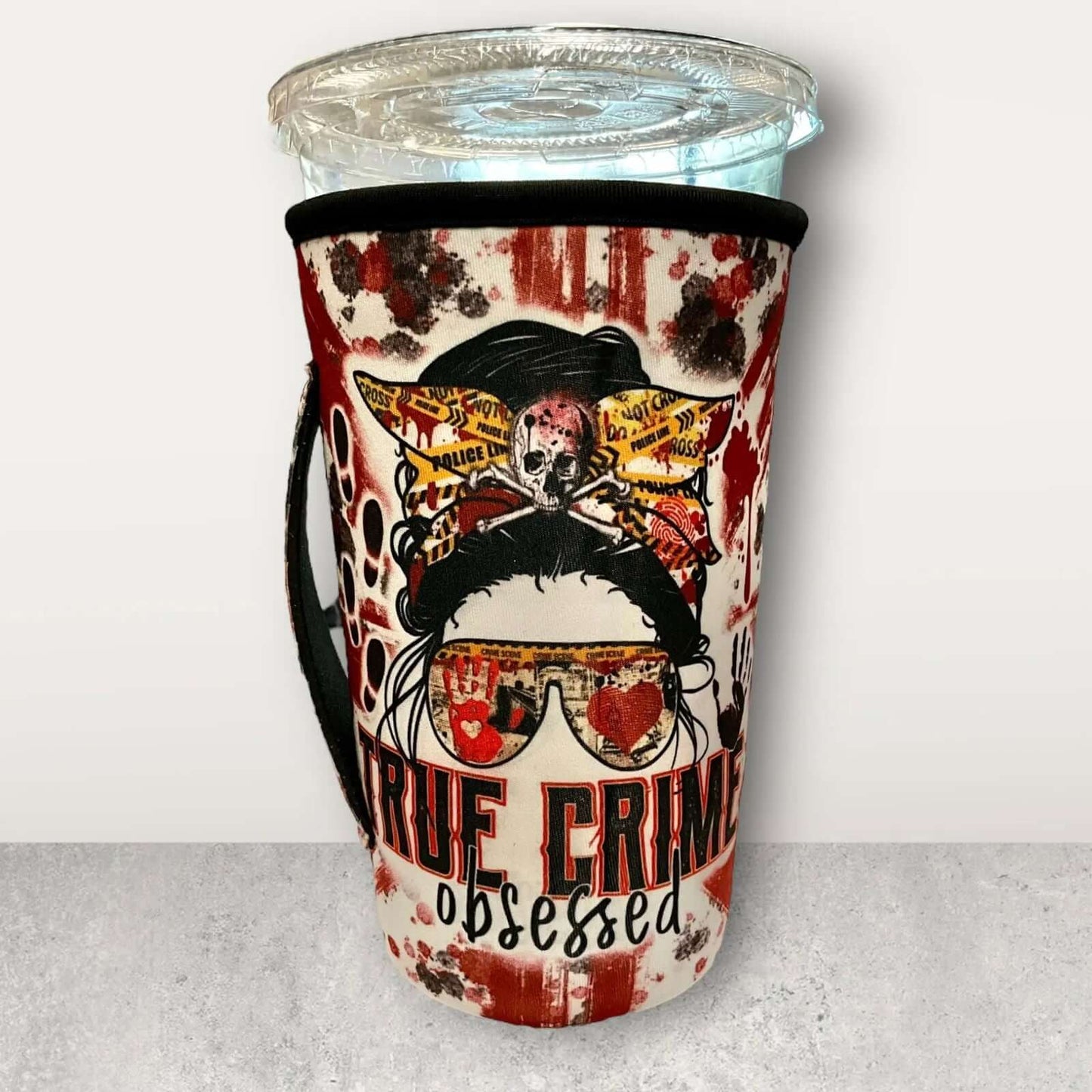 20 OZ True Crime Obsessed Insulated Cup Cover Sleeve