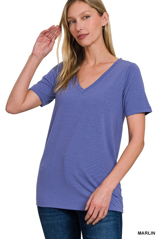 Zenana V Neck Tee
