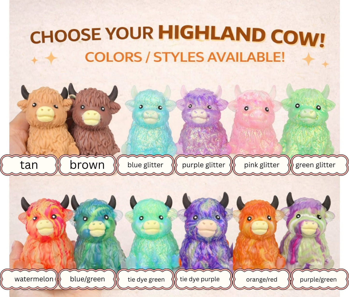 Highland Cow Squishy
