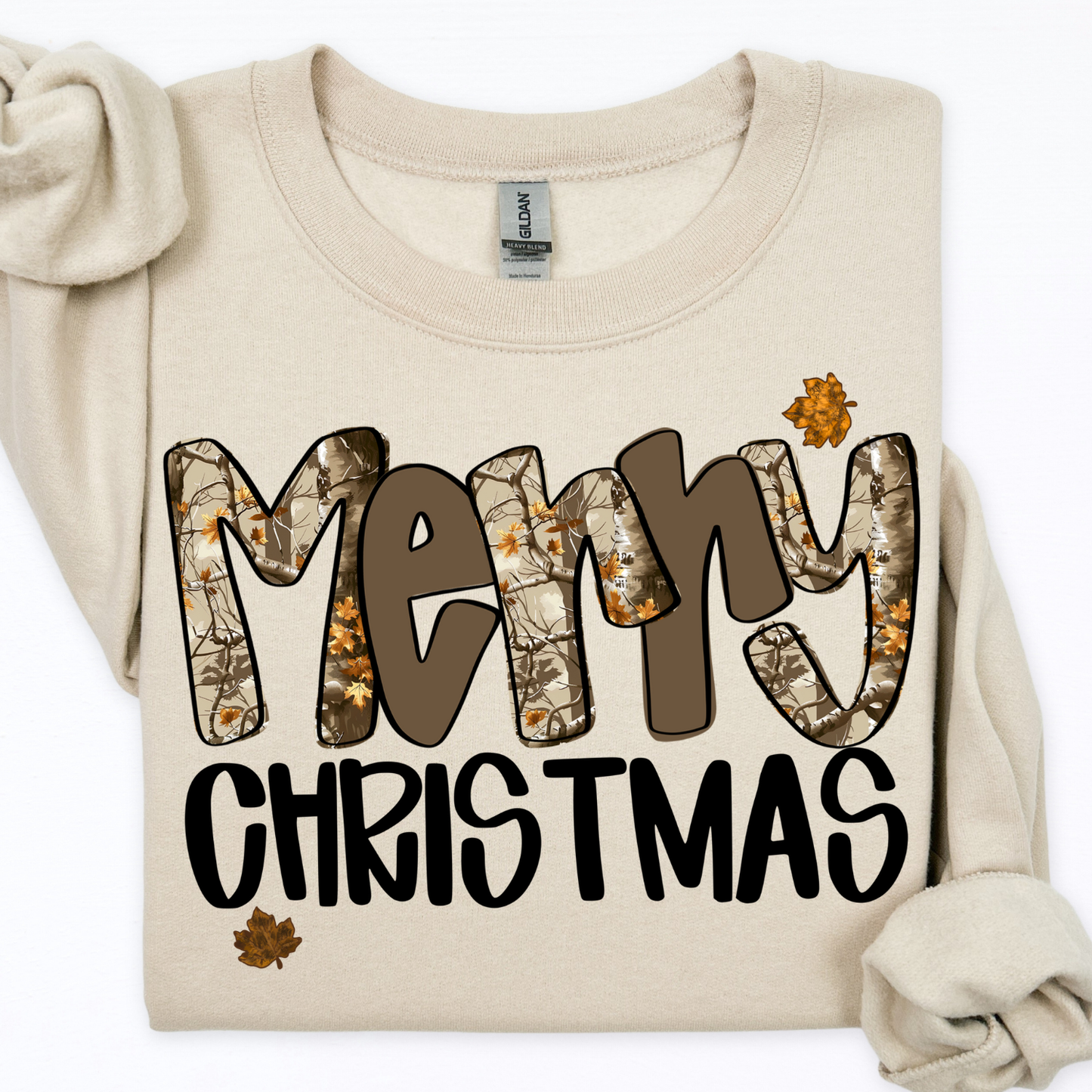 Camo merry Christmas sweatshirt