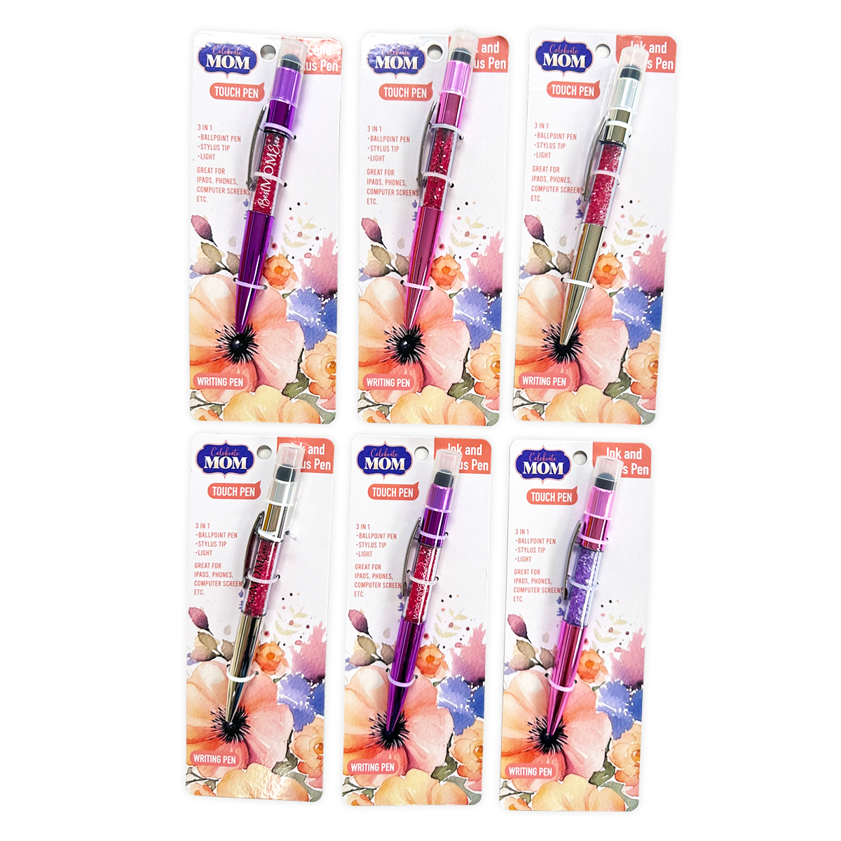 Glitter Pen Stylus Mother's Day Assortment