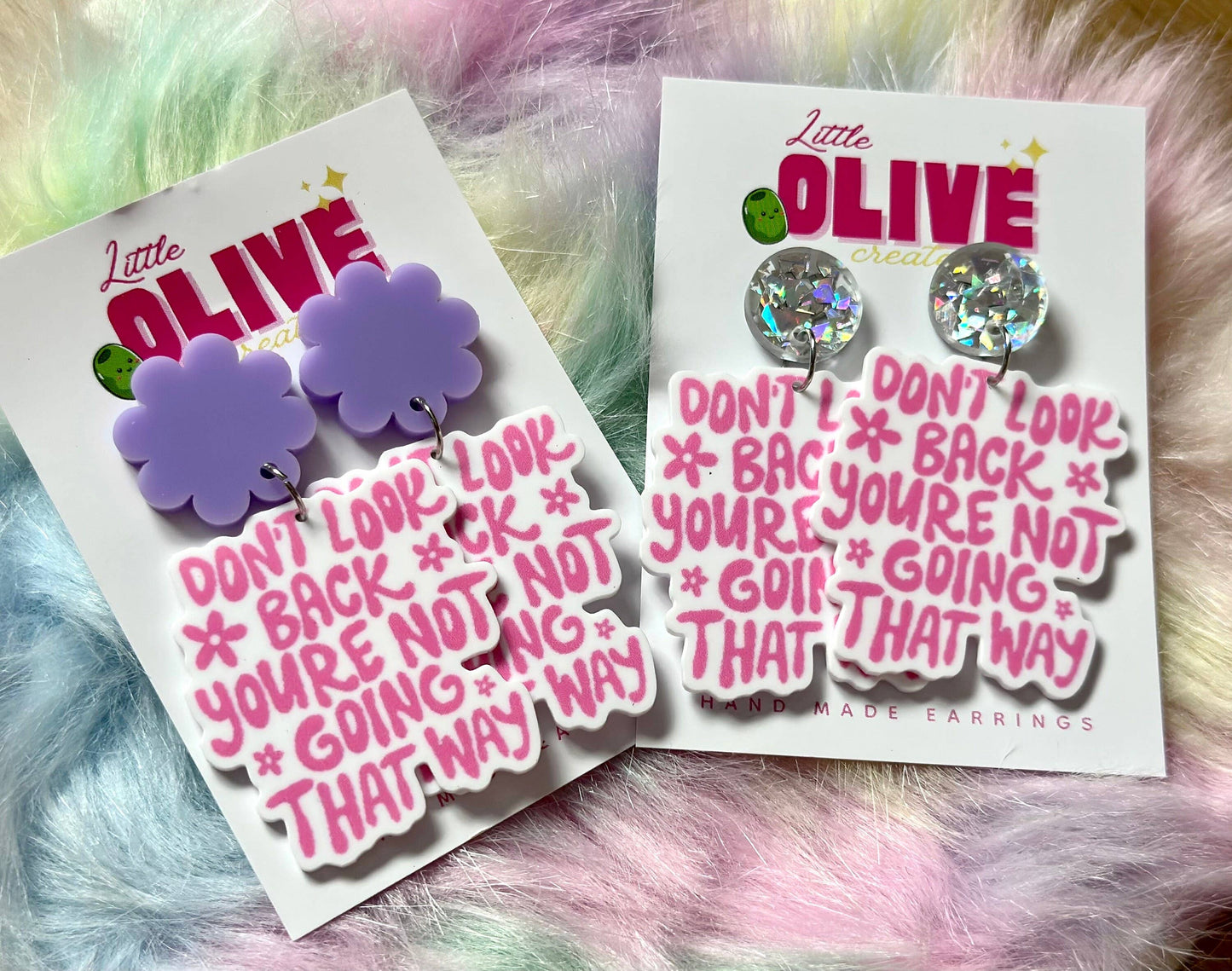Teacher Motivational Quote Dangle Earrings