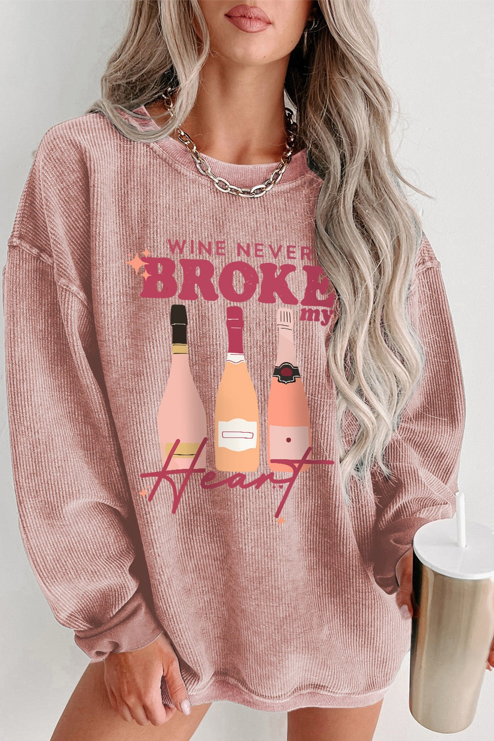 SALE Wine never broke Sweater