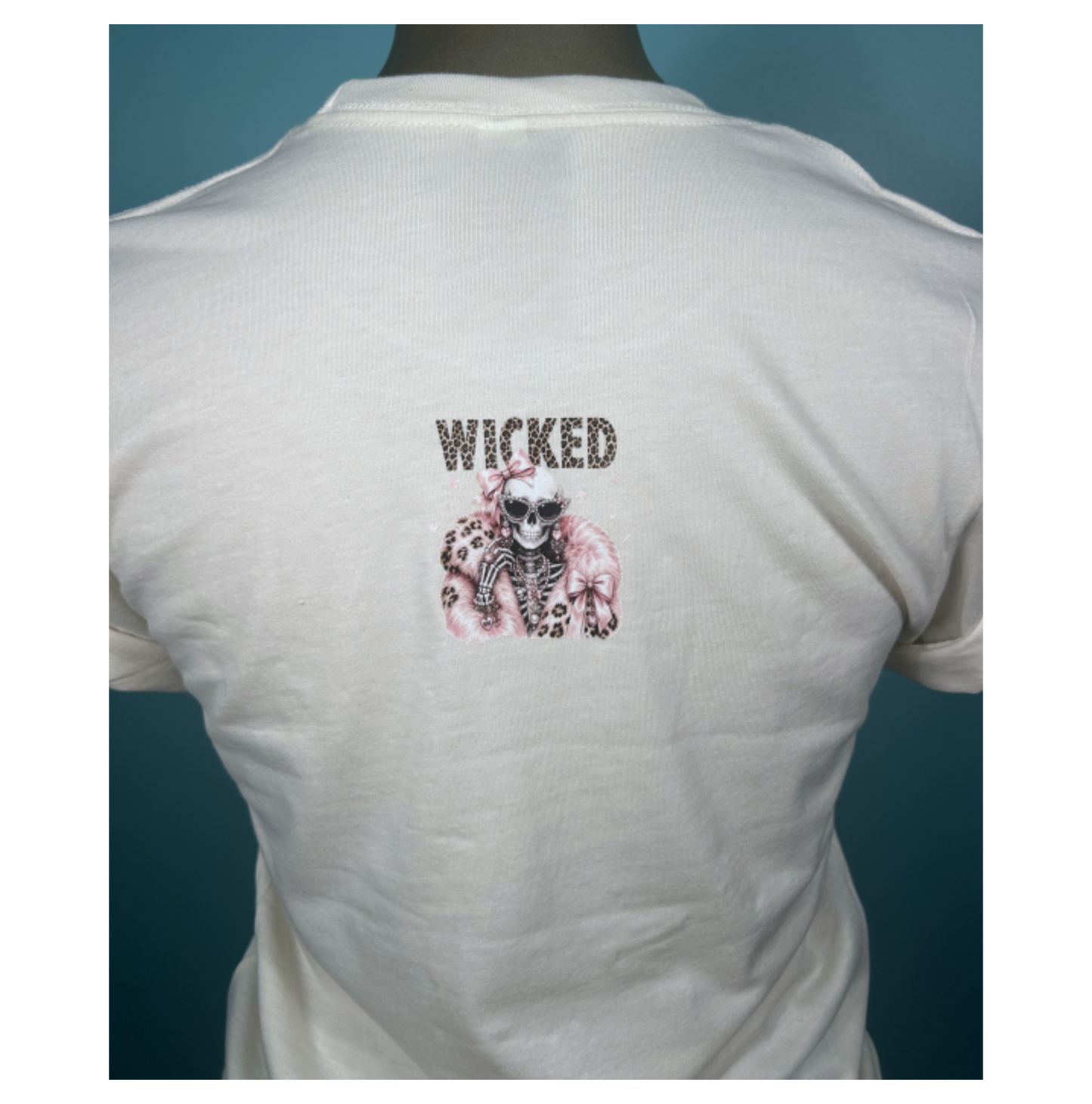 Wicked Skeleton Blingy Rhinestone CARAZY Graphic Tee