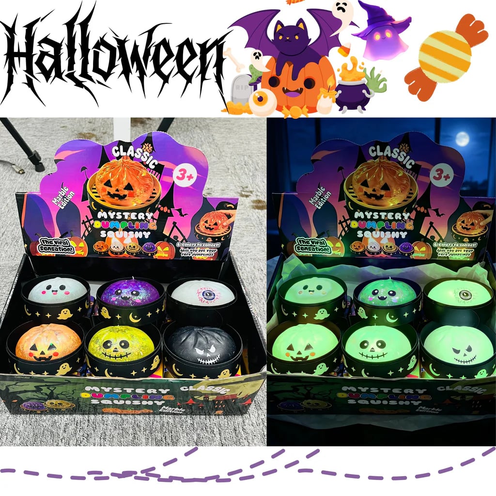 Glow In The Dark Halloween Dumpling Squishy
