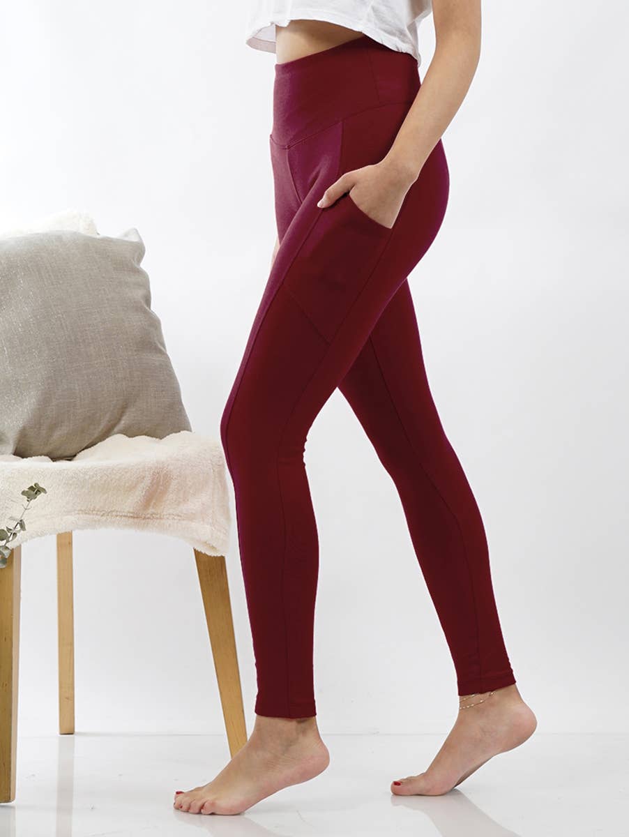 Zenana Microfiber Leggings W/ Pockets