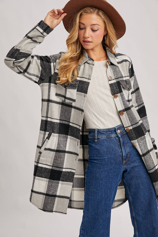 FLANNEL  PLAID SHACKET