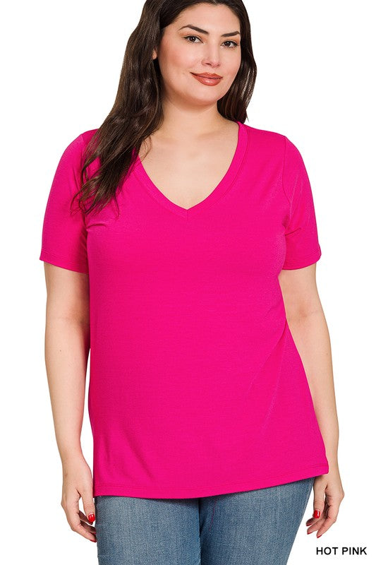 Zenana V Neck Tee