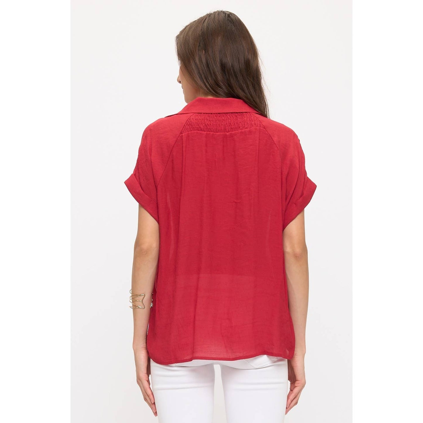 GAUZE UTILITY COLLAR SHIRT