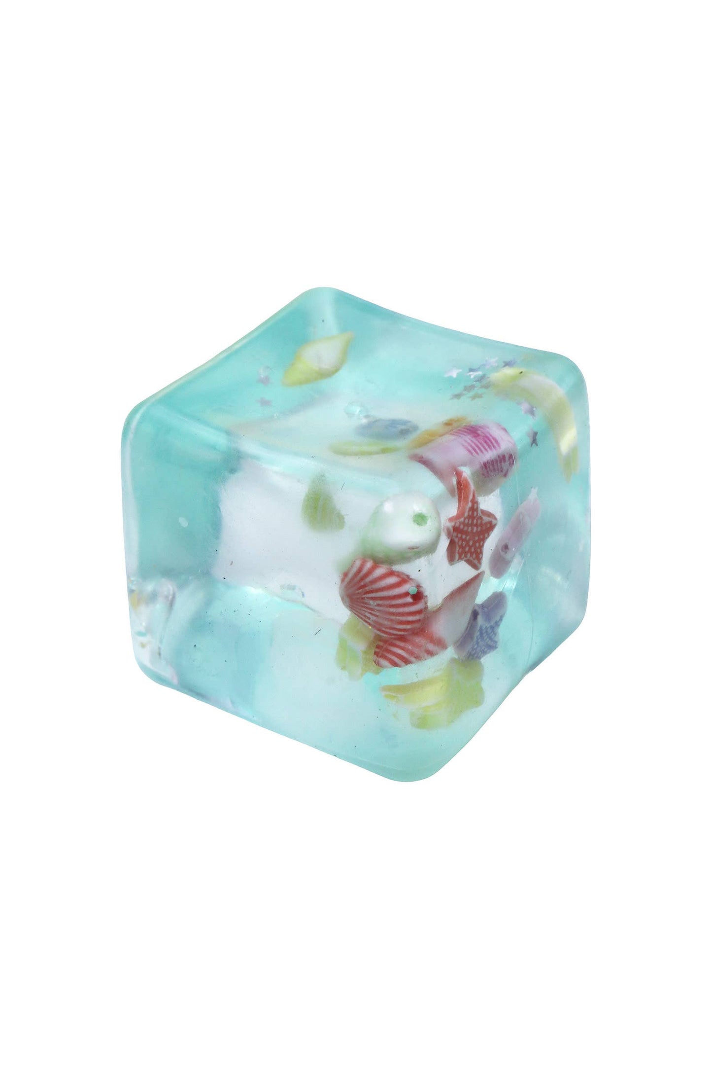 Seashell Glitter Ocean Cube Maltose Putty Filled Squishy EST Arrival Mid Aug