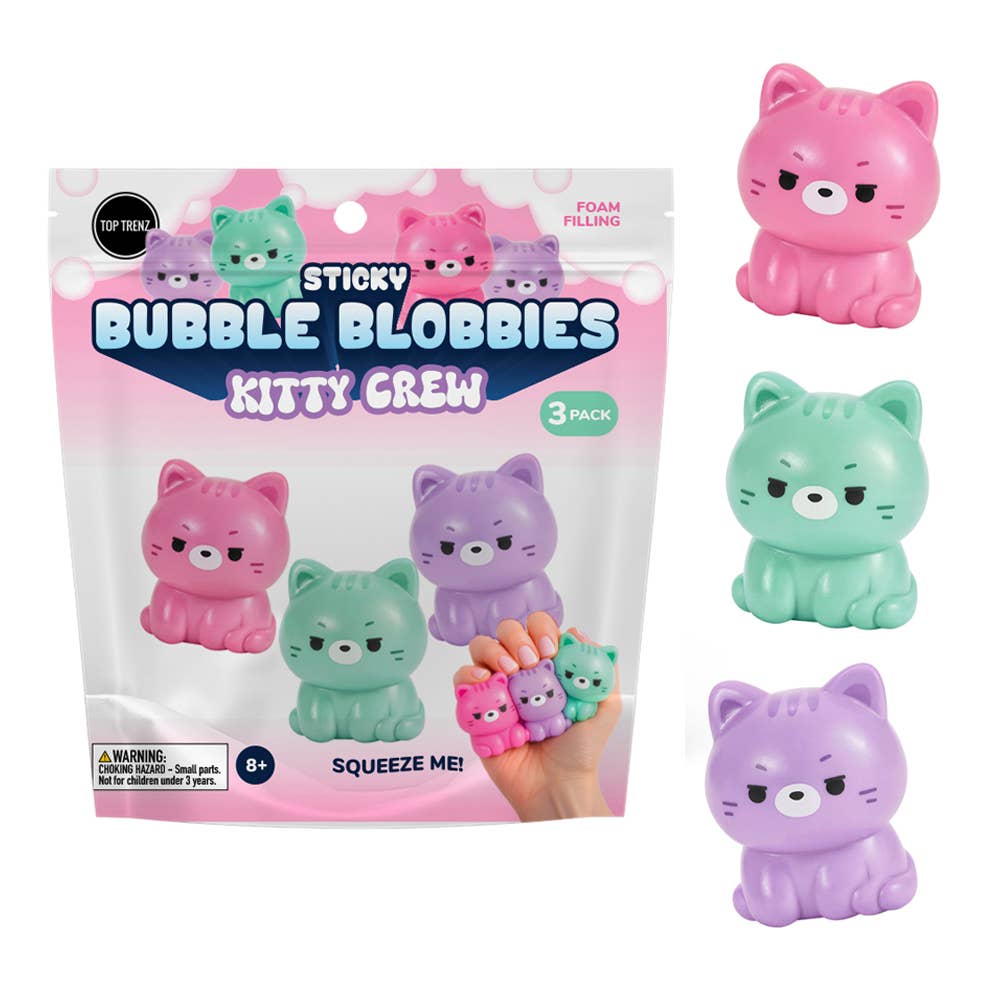 Sticky Bubble Blobbies Kittens PREORDER NOV 20