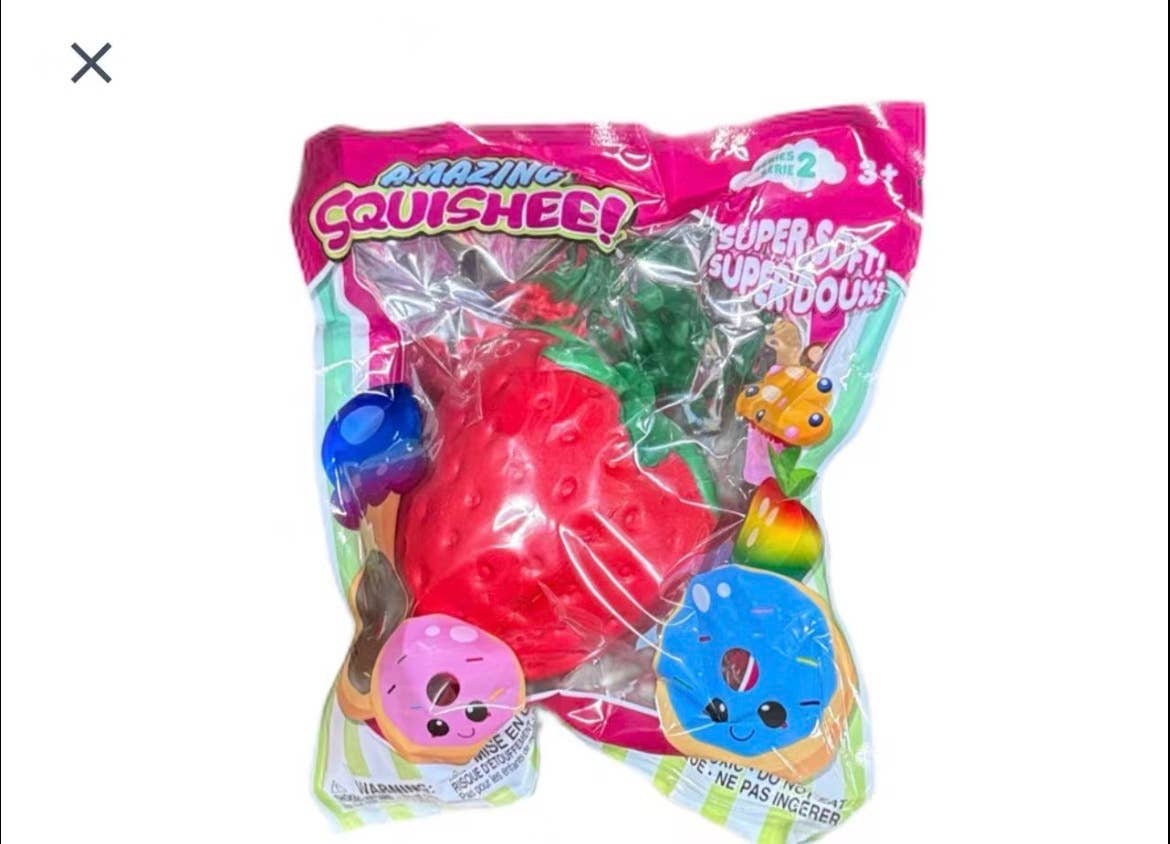 Trendy Squishy Strawberry Toy; HOT & Fun