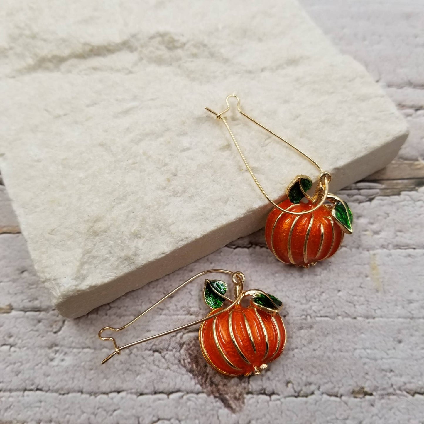 Fall Harvest Pumpkin Earrings