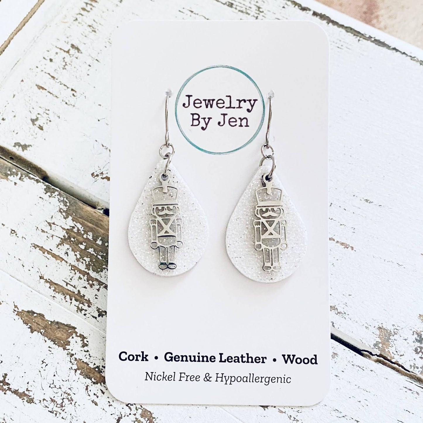 Nutcracker Christmas Earrings Teardrop