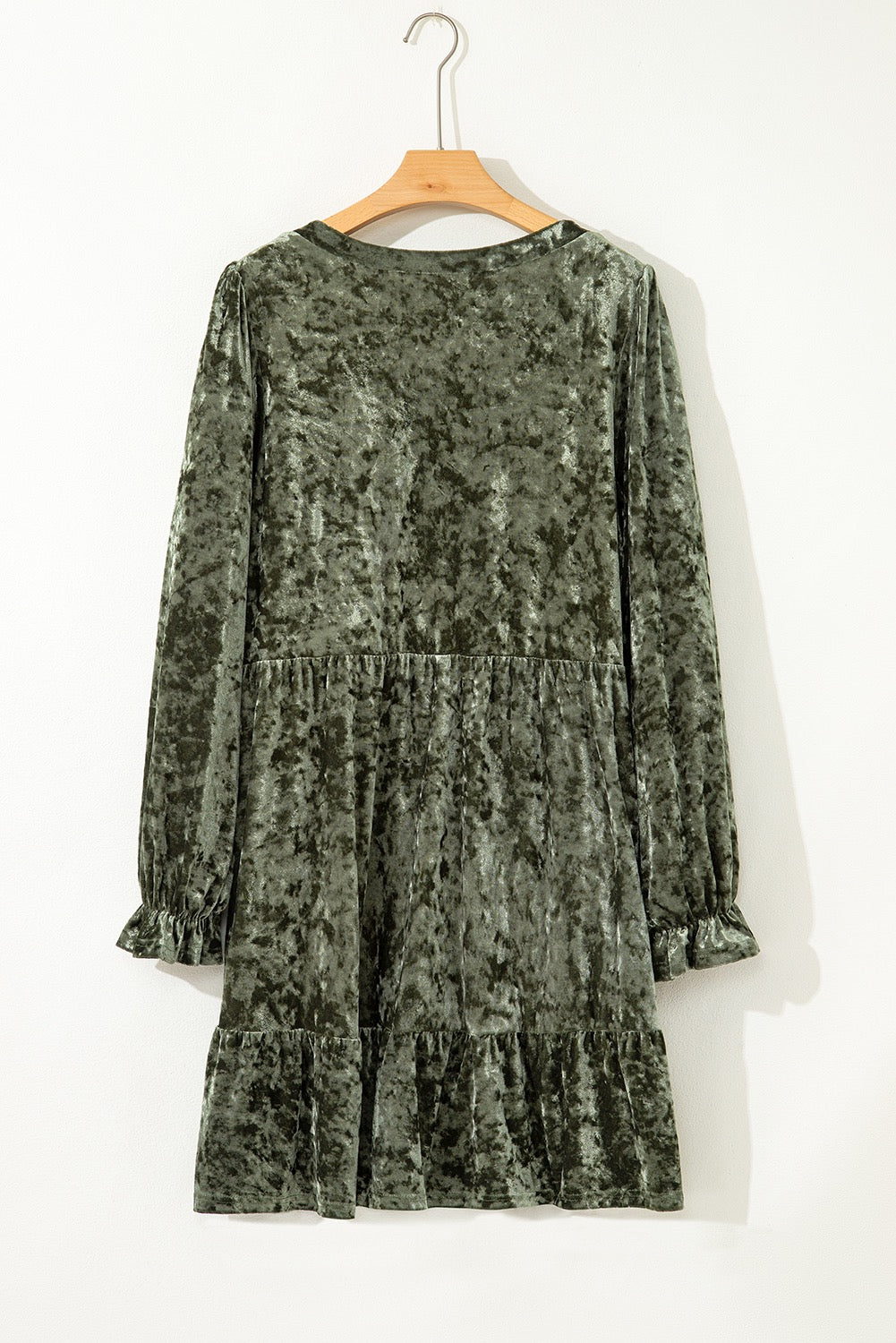 Lux Velvet Curvy Green Dress