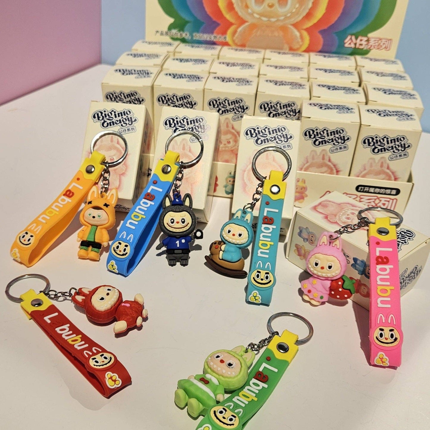 Cute monster silicone keychain Blind Box
