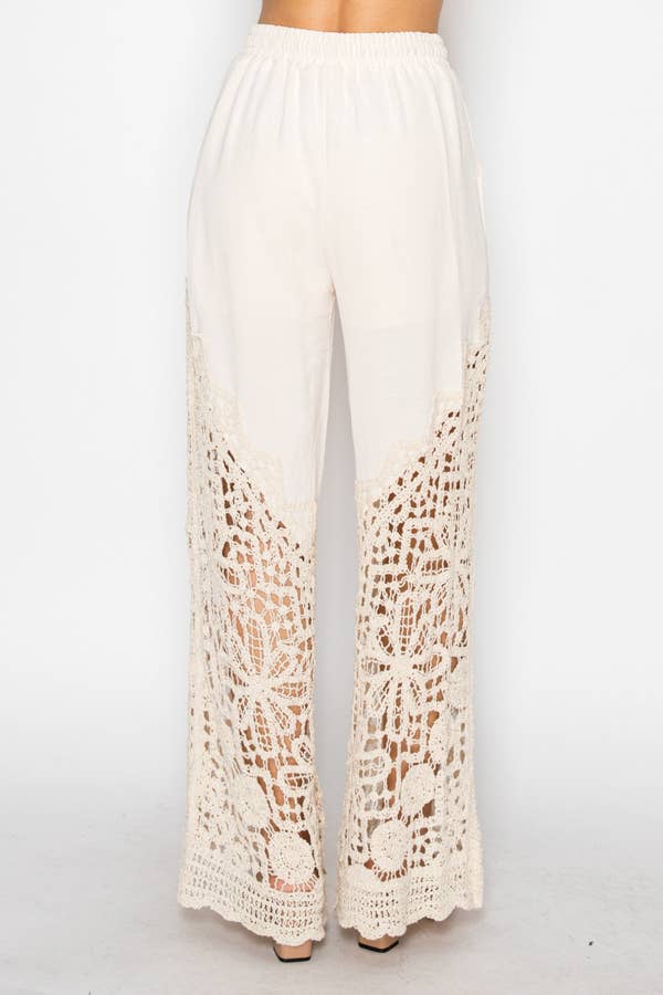 Origami Crochet-Detailed Pant