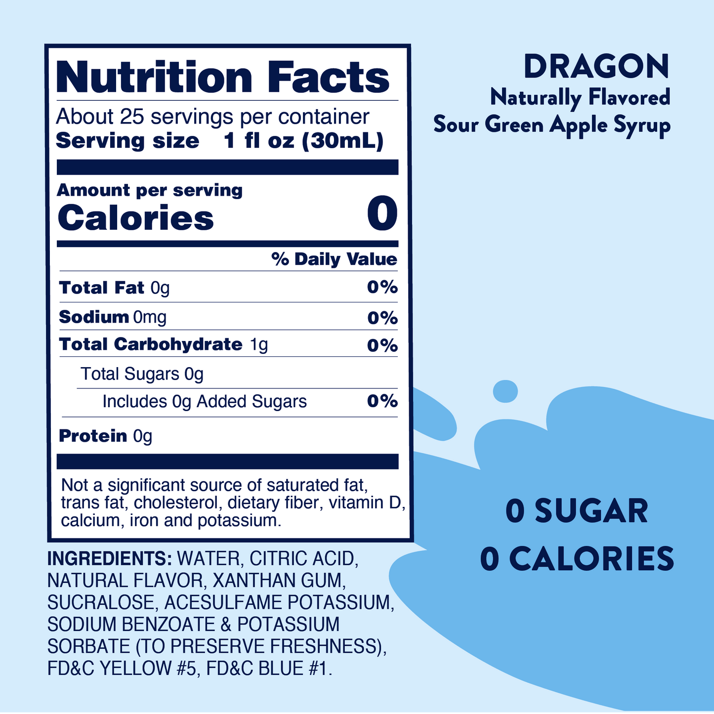 Sugar Free Sour Dragon™ Syrup