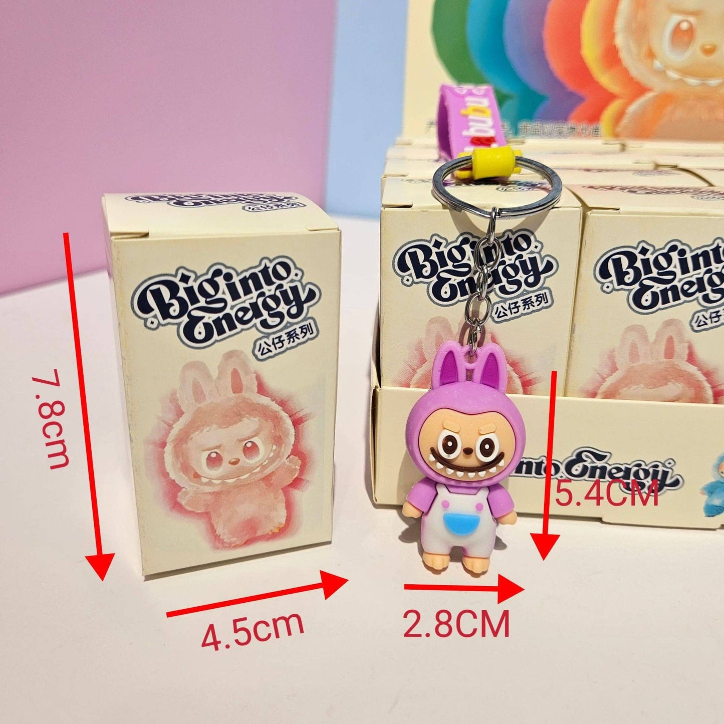 Cute monster silicone keychain Blind Box