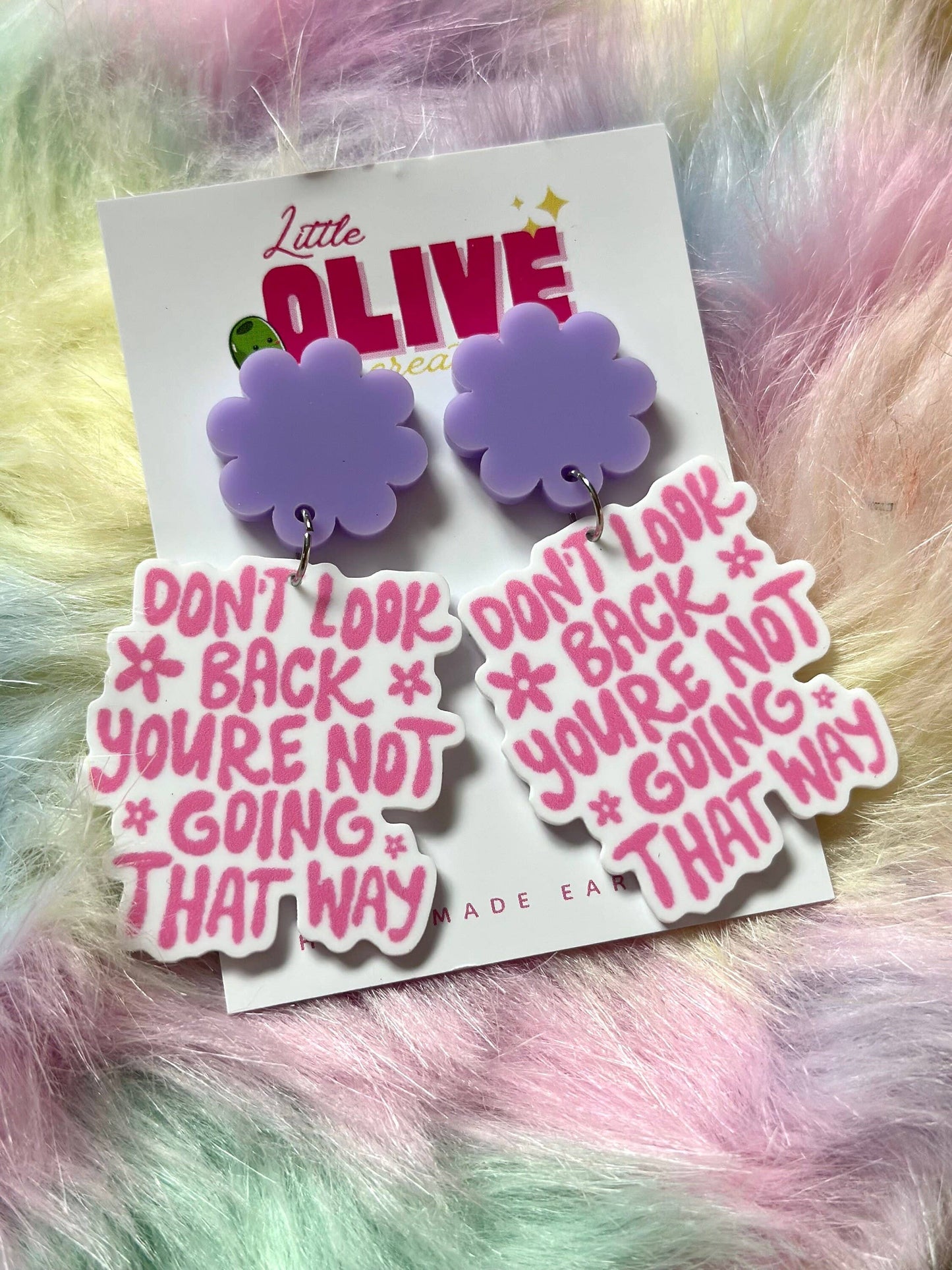 Teacher Motivational Quote Dangle Earrings