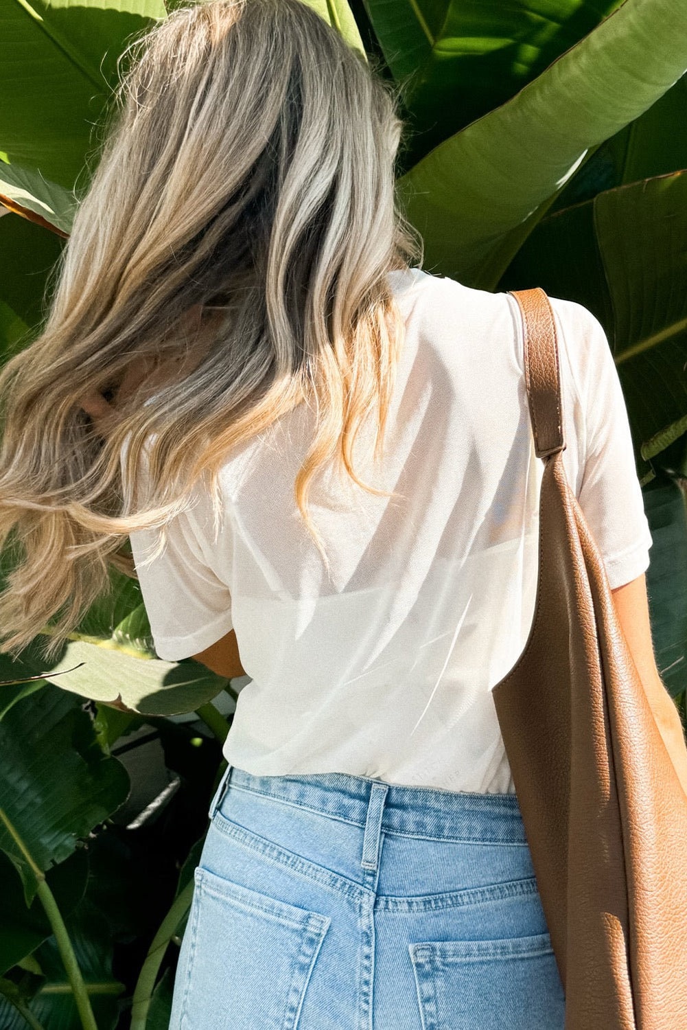 Sheer White 2 Piece Top