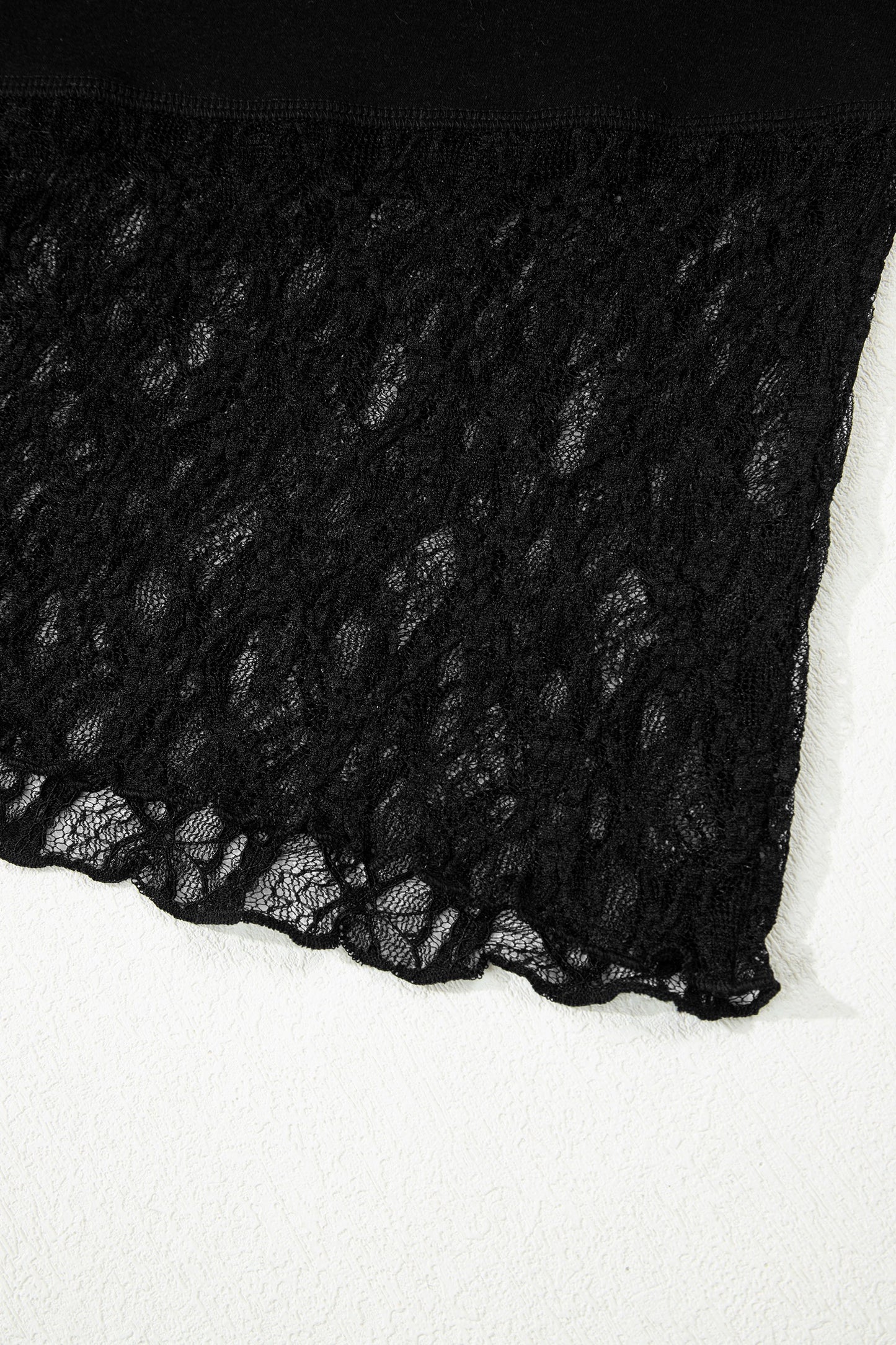 Sheer Lace and Long Sleeve Top