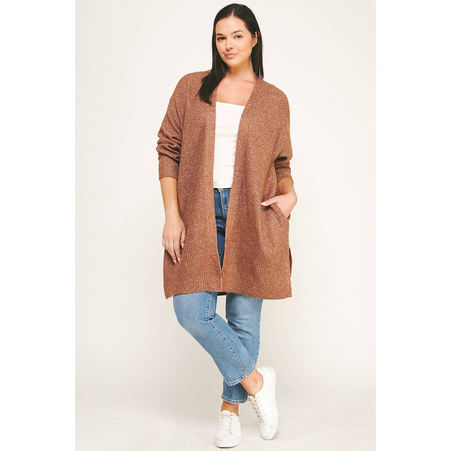 CURVY COZY CONFIDENCE LONG CARDIGAN