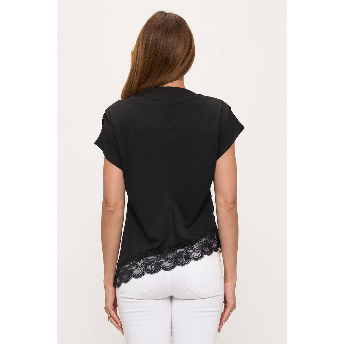 ASYM LACE FASHION TOP